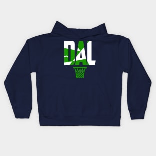 Throwback Dallas Basketball Kids Hoodie